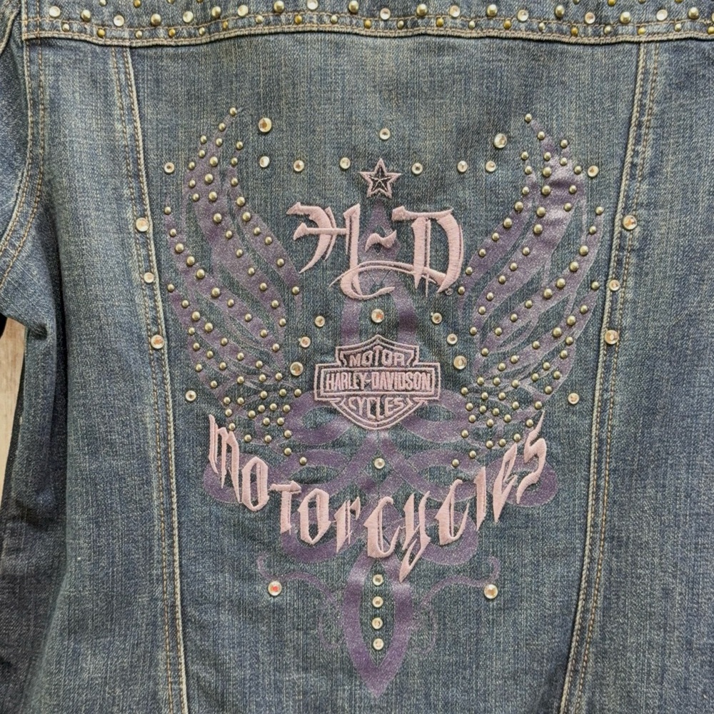 Harley-Davidson Blue Studded Jacket